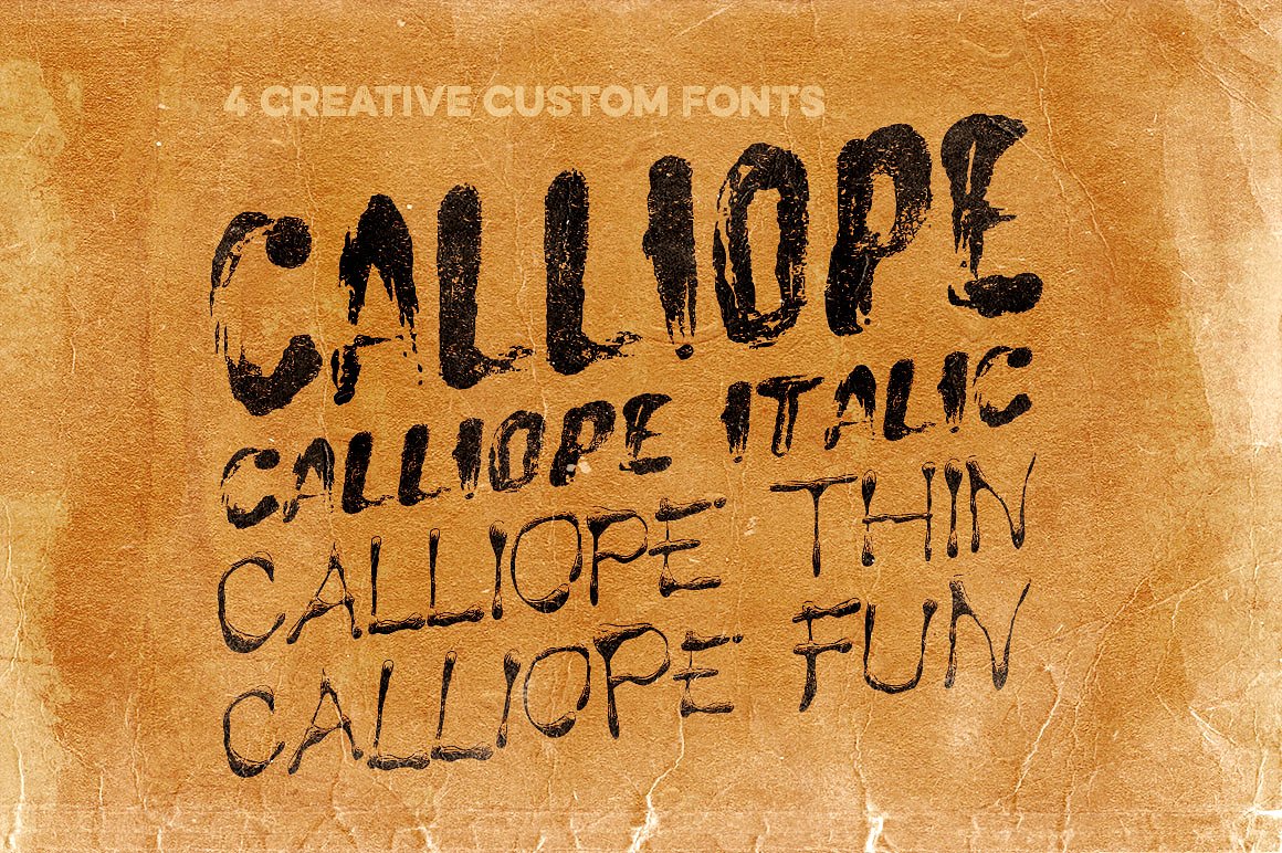 高级复古背景Calliope - Creative Lett