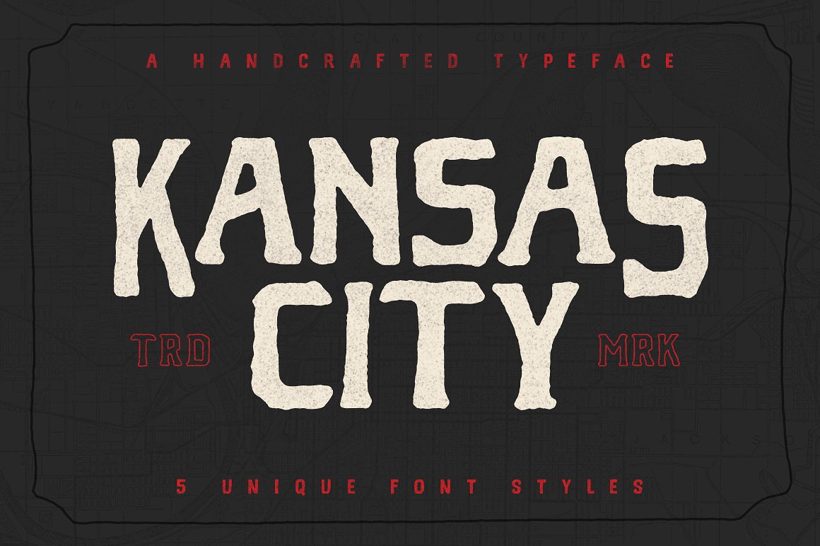 黑色英文封面Kansas City - Font Famil