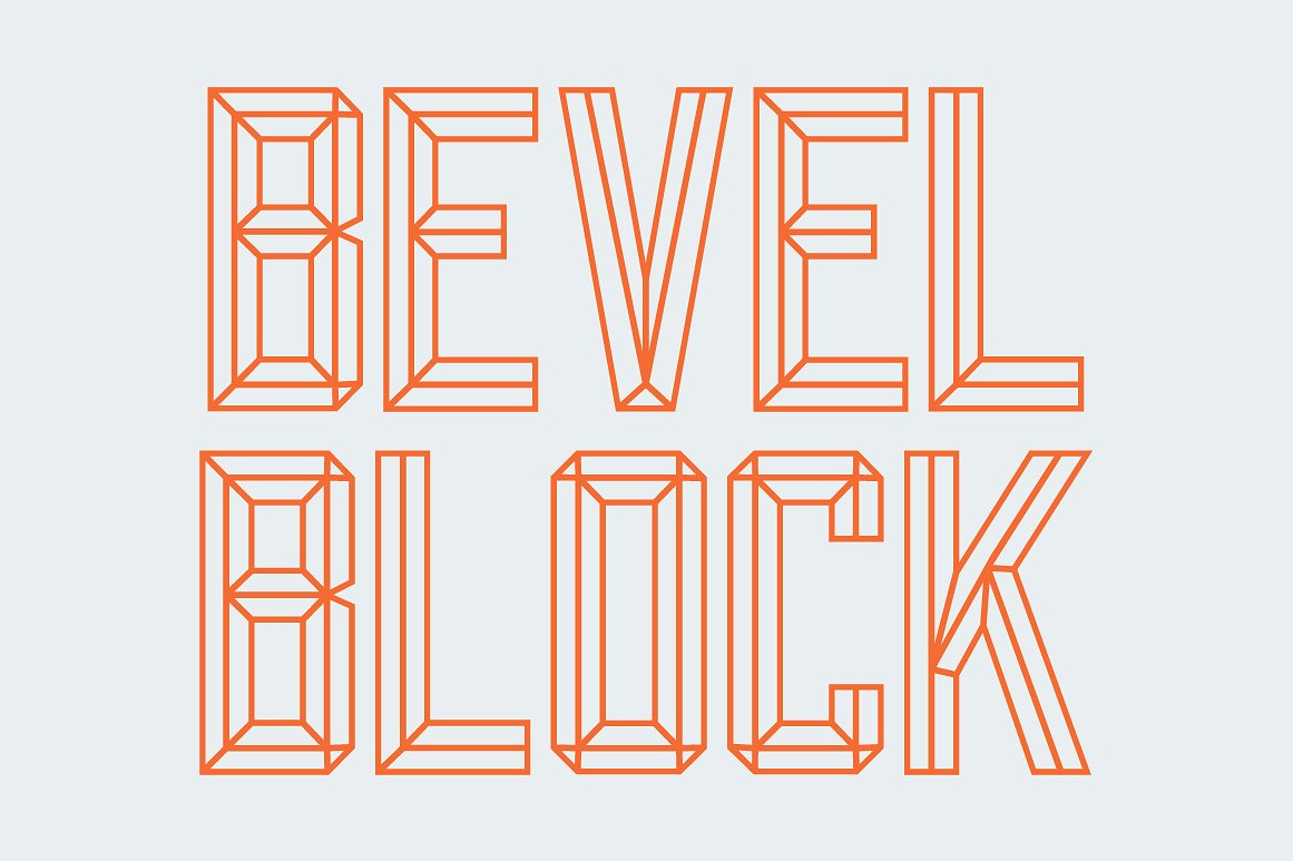 白色高级英文Bevel Block #1889799