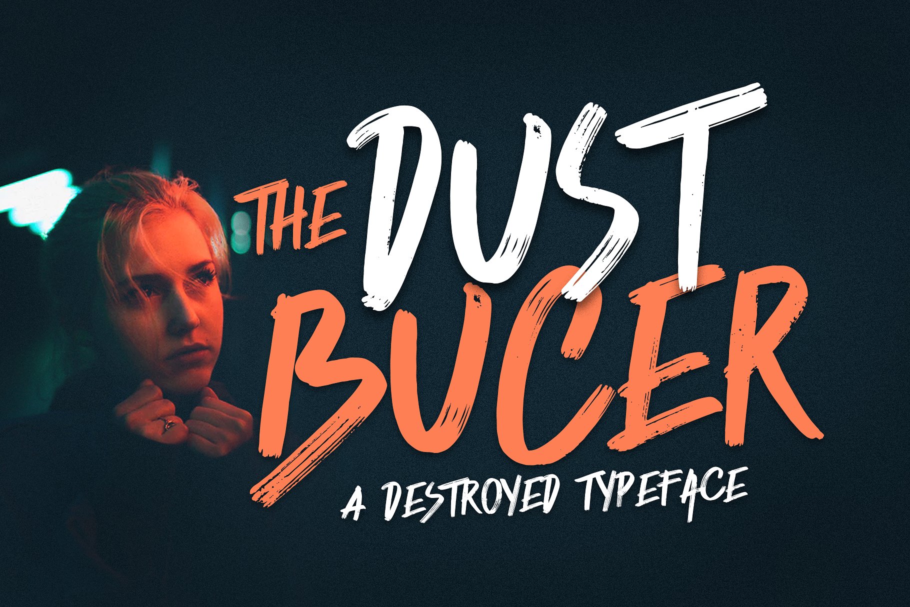 黑色趣味字体Dust Bucer #2838083