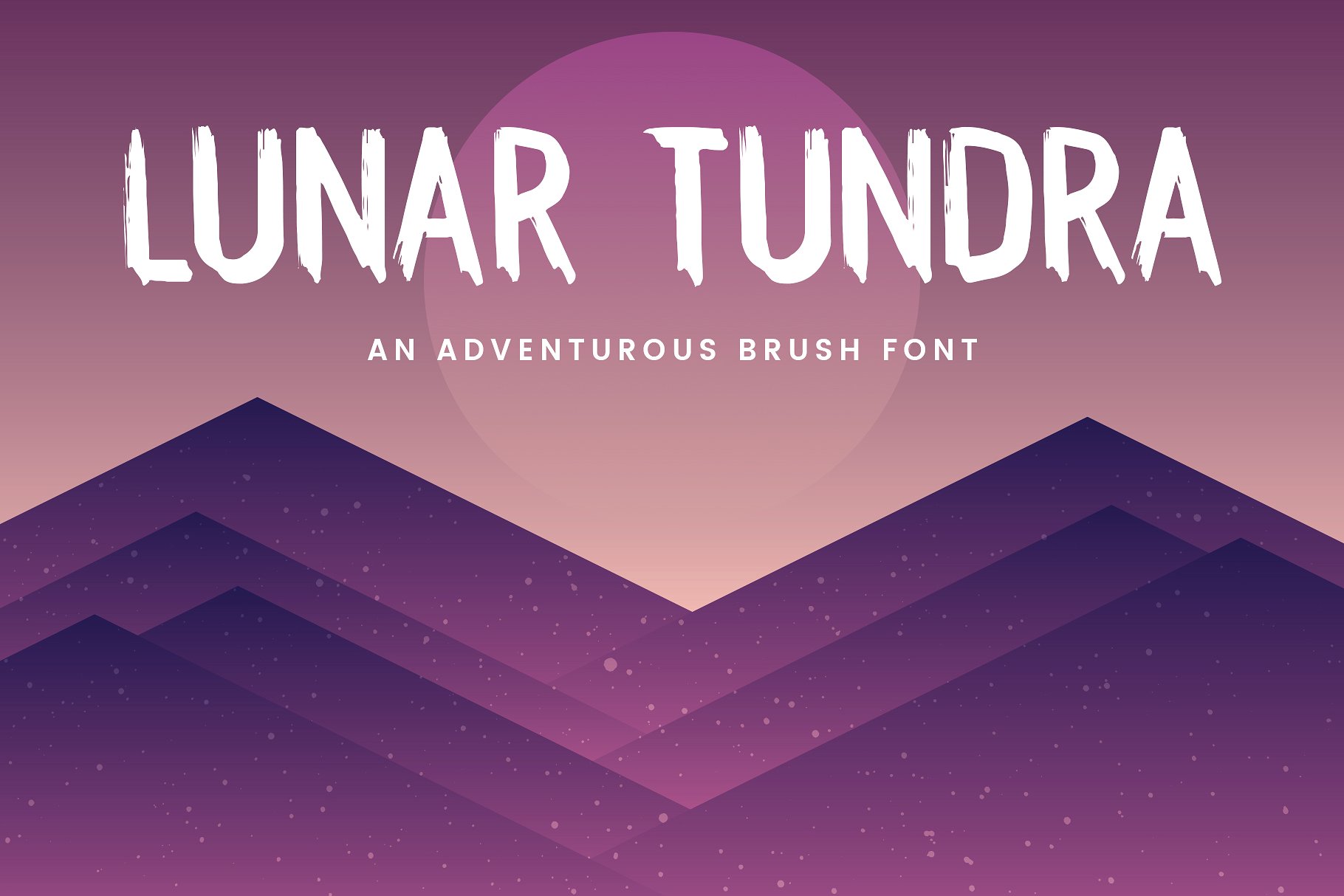 个性英文字体Lunar Tundra Brush Font
