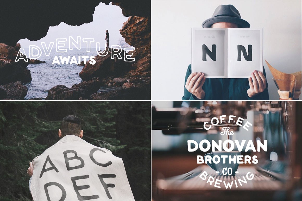 英文艺术背景Font Bundle - 50% Off! #