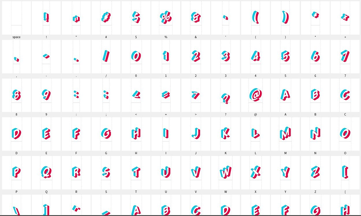 黑色英文封面Anaglyph Isometric SVG C