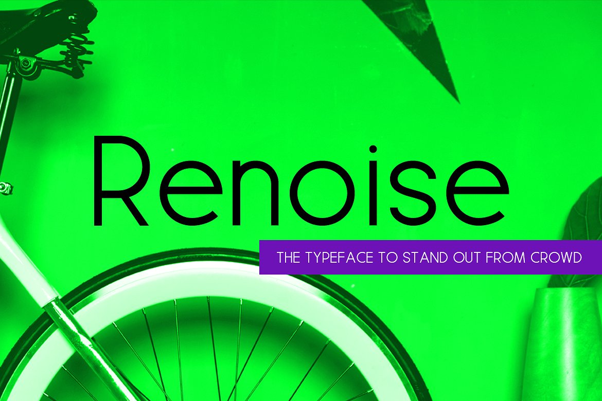 绿色英文背景Renoise - A Stylish New