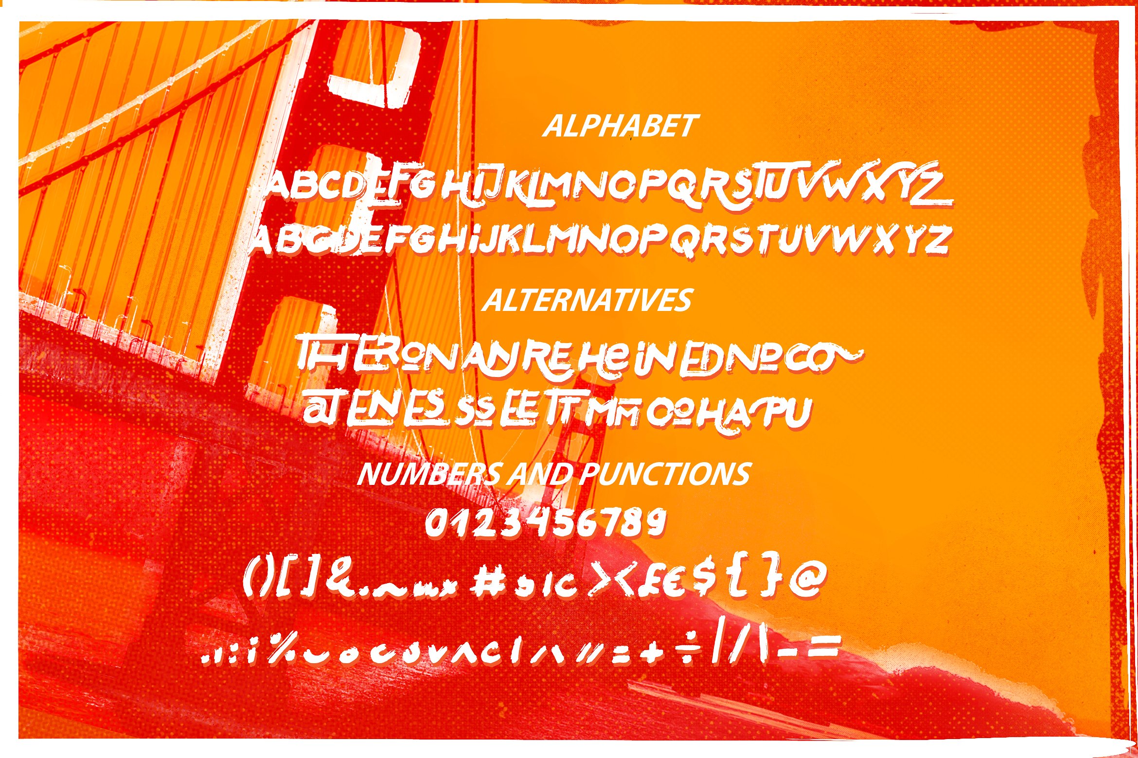 英文笔刷彩色 San Francisco Font #232