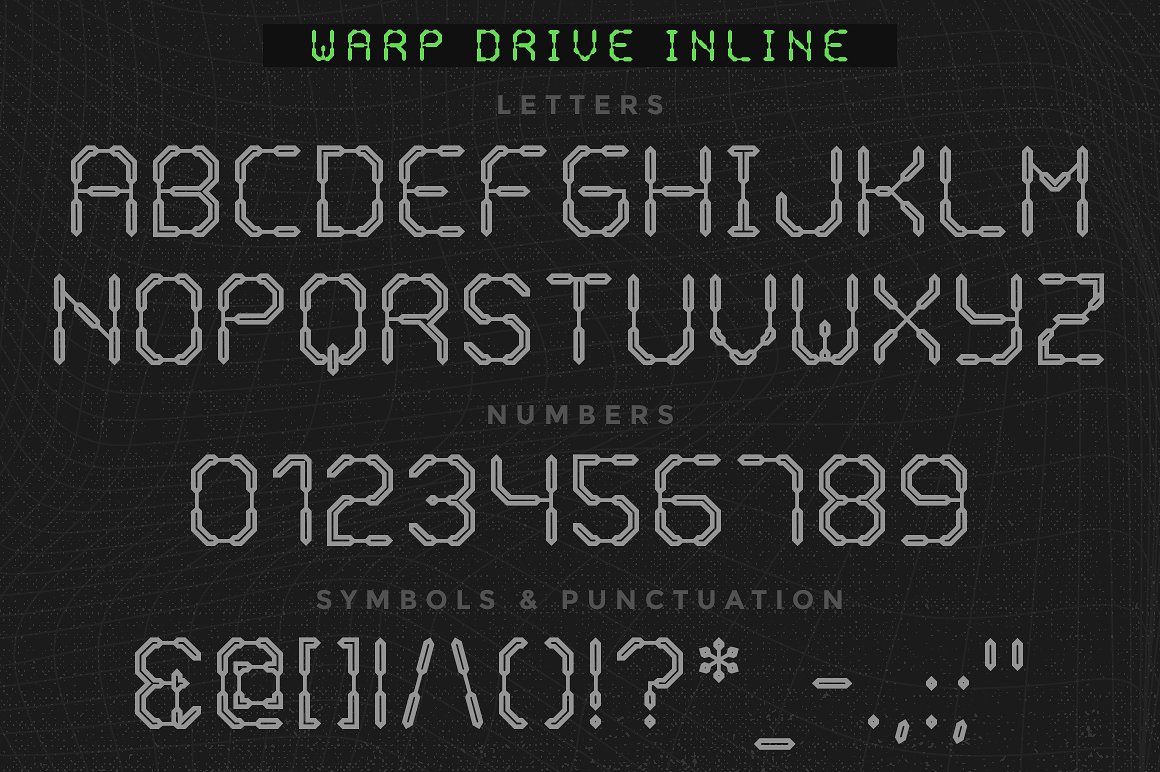黑色英文字母 Display font - 2 styles