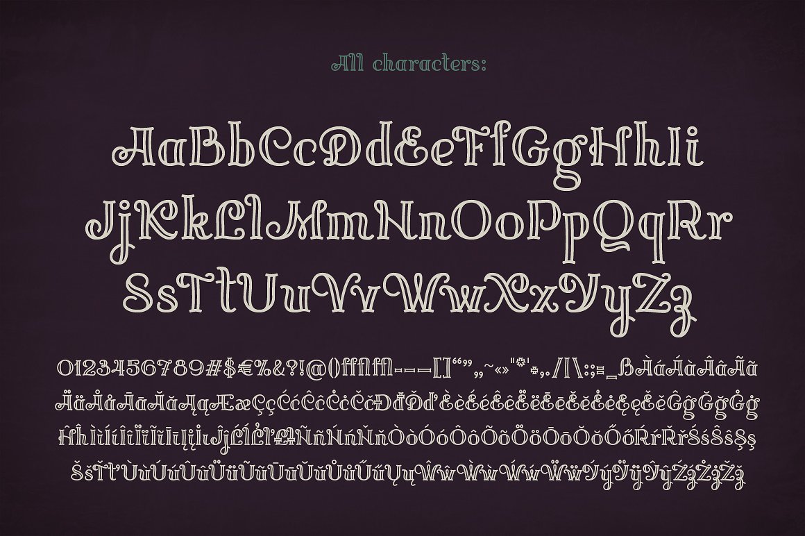 黑色高级英文Jamish Typeface Jam Ja