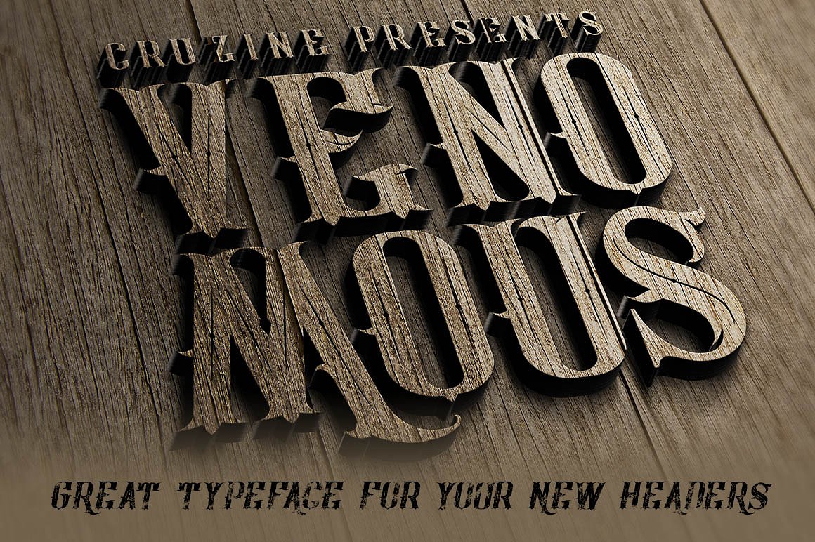 VENOMOUS字体Venomous Typeface #9