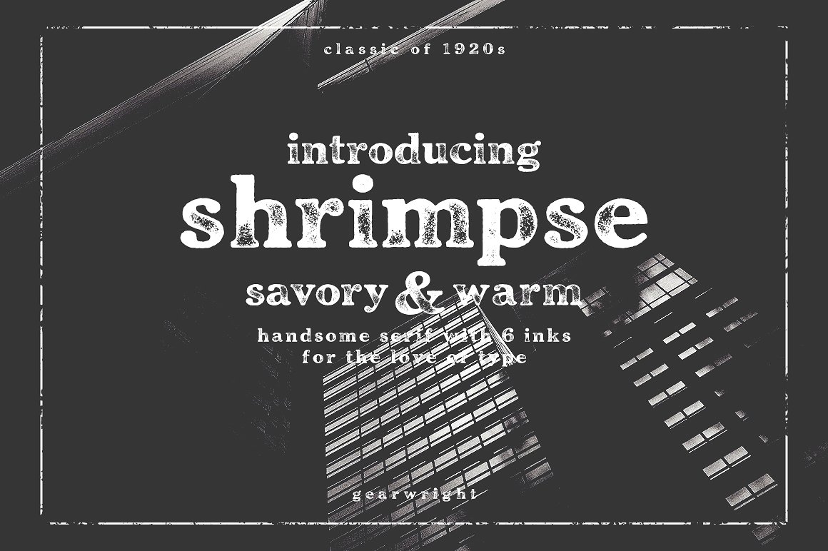 黑色背景英文封面Shrimpse #560810