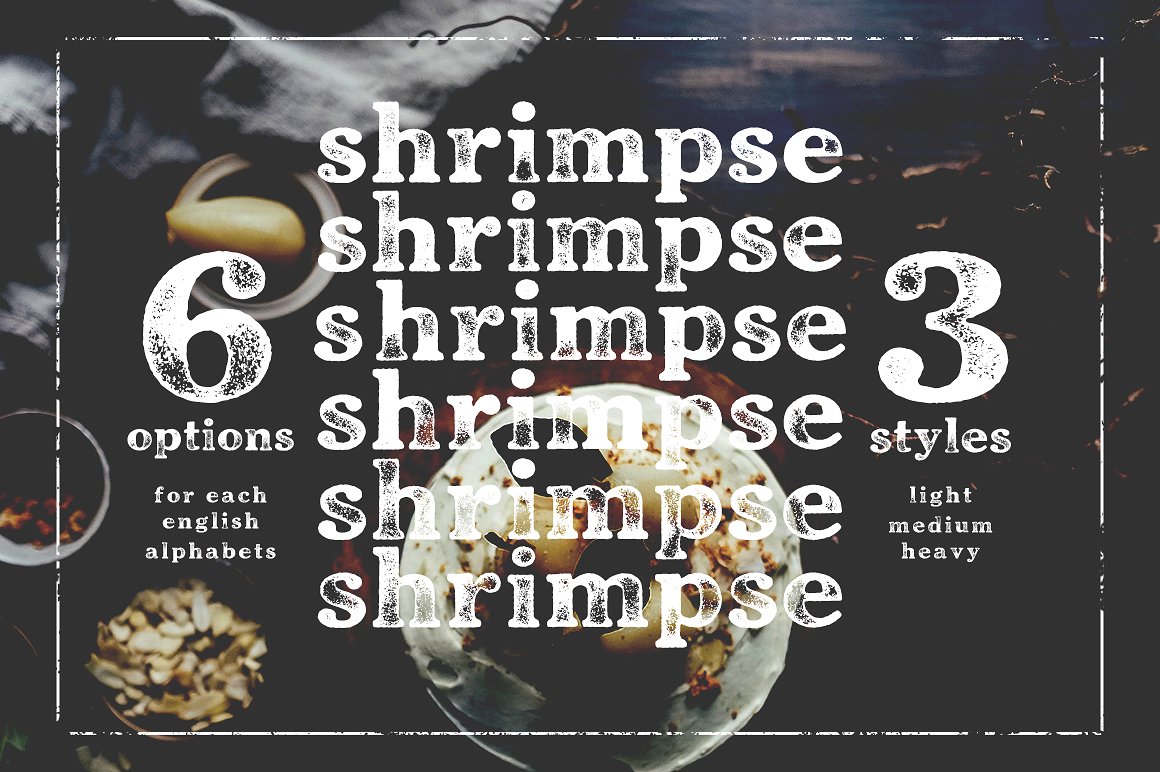 黑色背景英文封面Shrimpse #560810