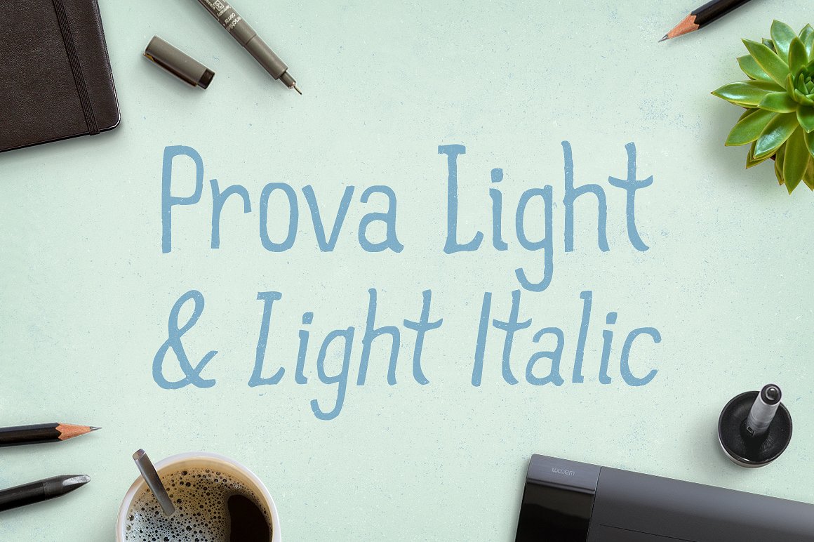 轻斜体英文封面Prova Light -amp; Light