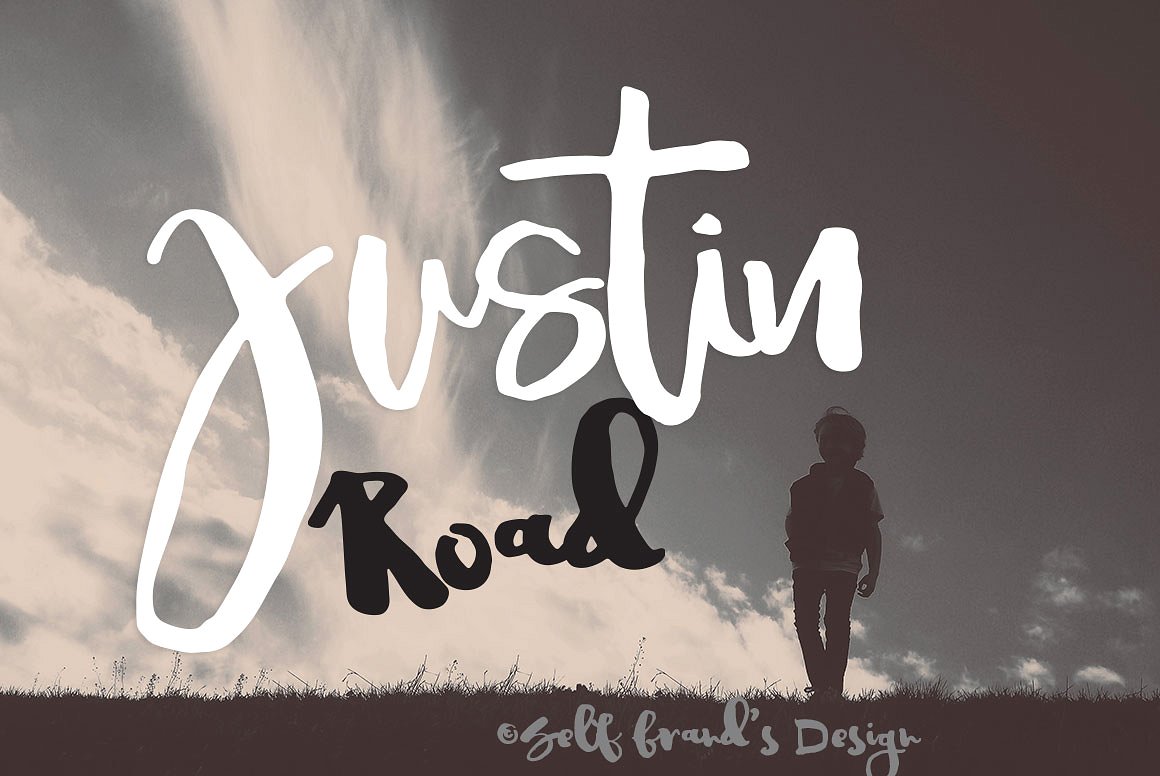 Justin Road字体系列Justin Road Fon