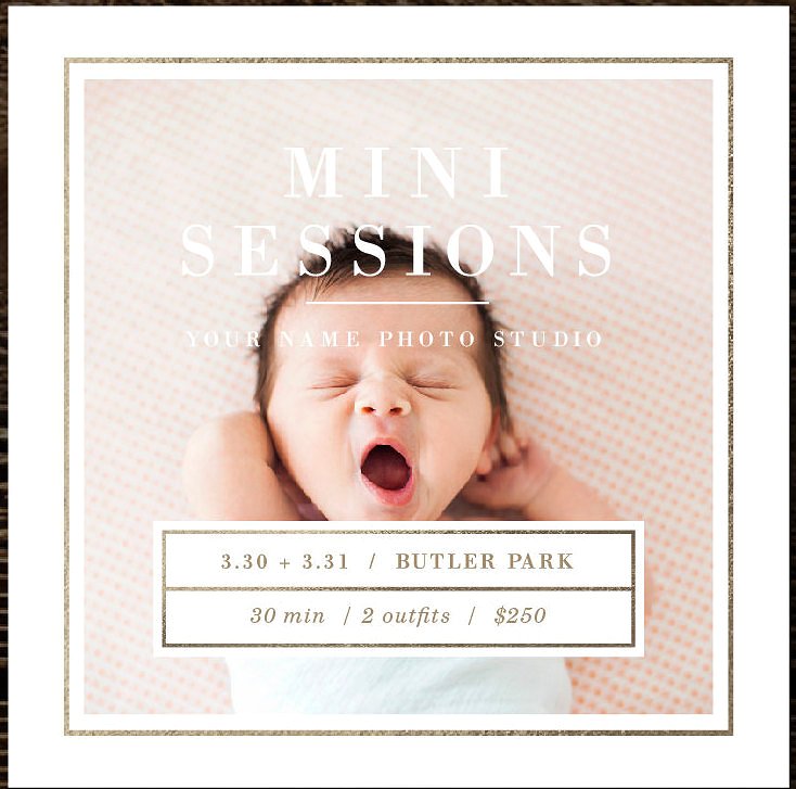宝宝照Newborn Mini-Session Templa