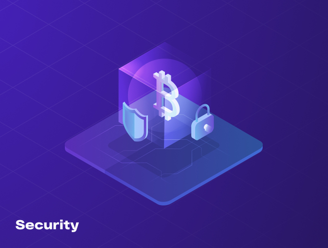 6个区块链技术和加密货币安全钱包矢量插图设计素材Crypto