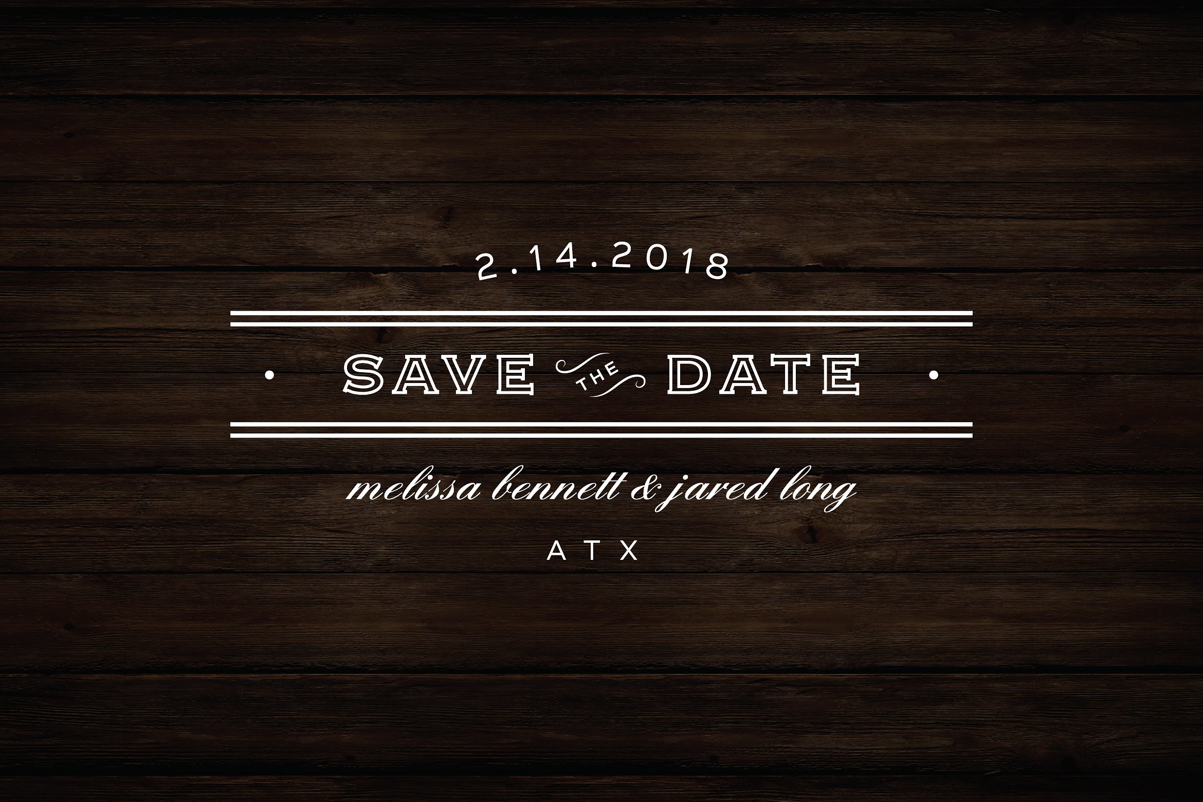 Vintage Save The Date Logo #25