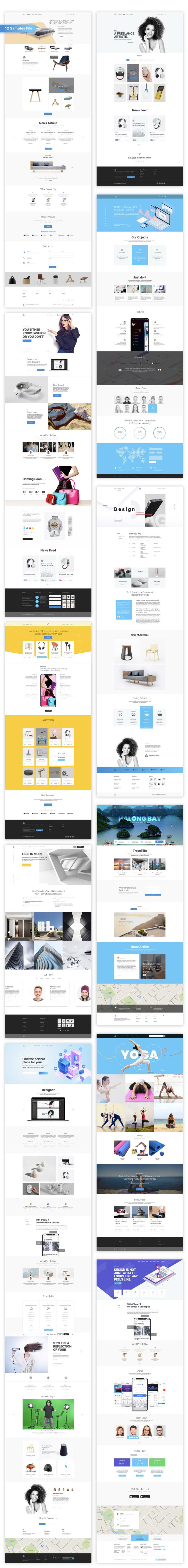时尚类企业官网WEB设计模板完整合集Ataman Web U