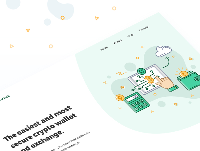 金融财务加密货币矢量插图设计素材Crypto Illustr