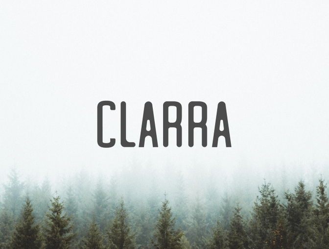 一款时尚优雅的非衬线英文字体Clarra Sans Seri