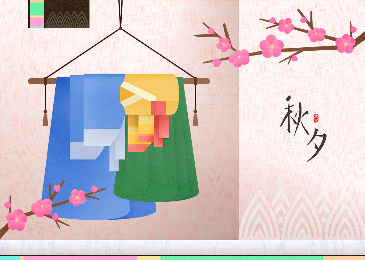 中国传统节日中秋佳节月亮节日团圆矢量卡通海报插图设计素材Mi