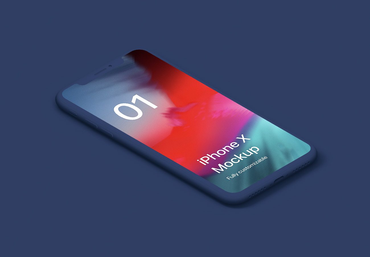 iPhone X Clay Isometric Indivi