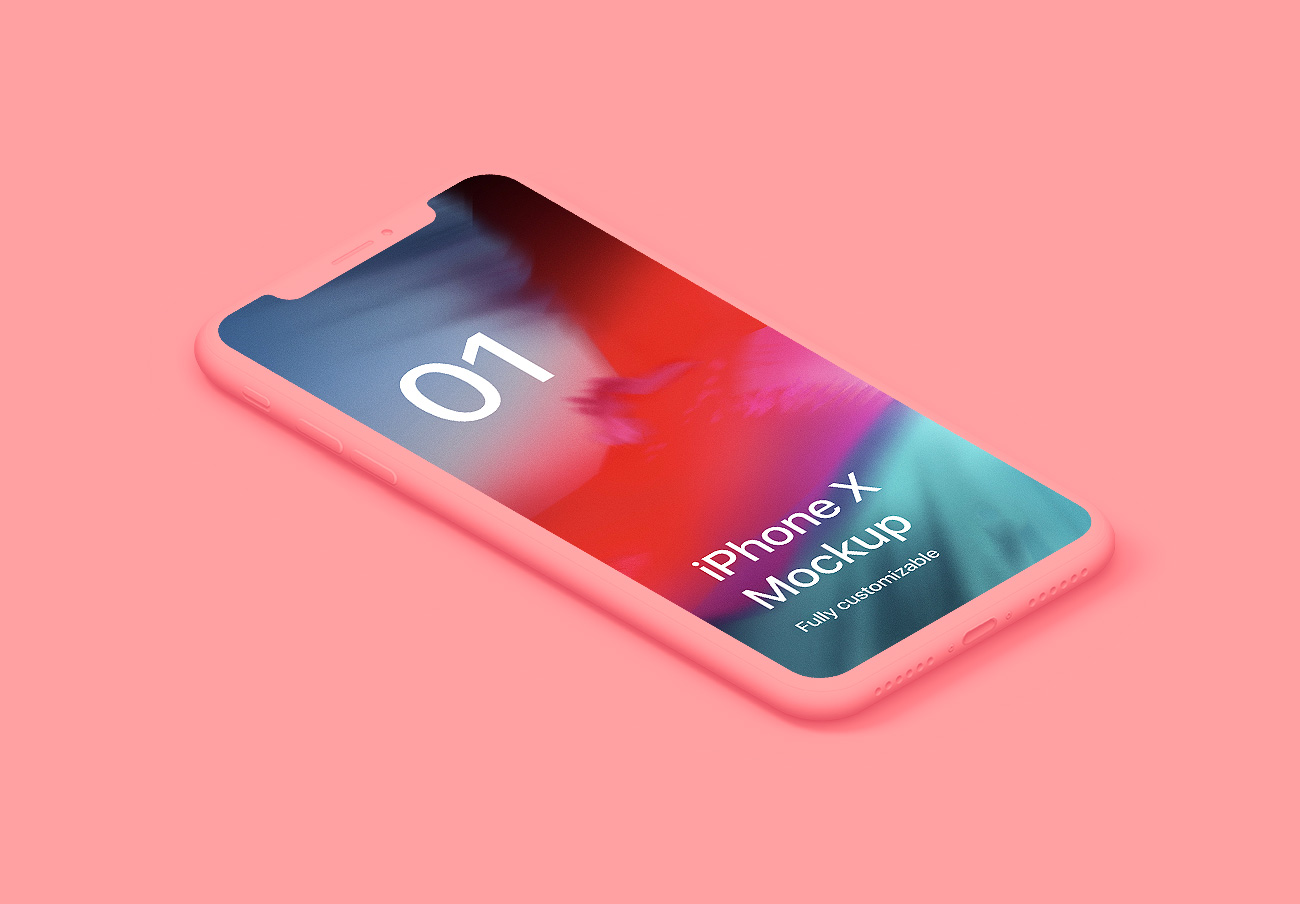 iPhone X Clay Isometric Indivi