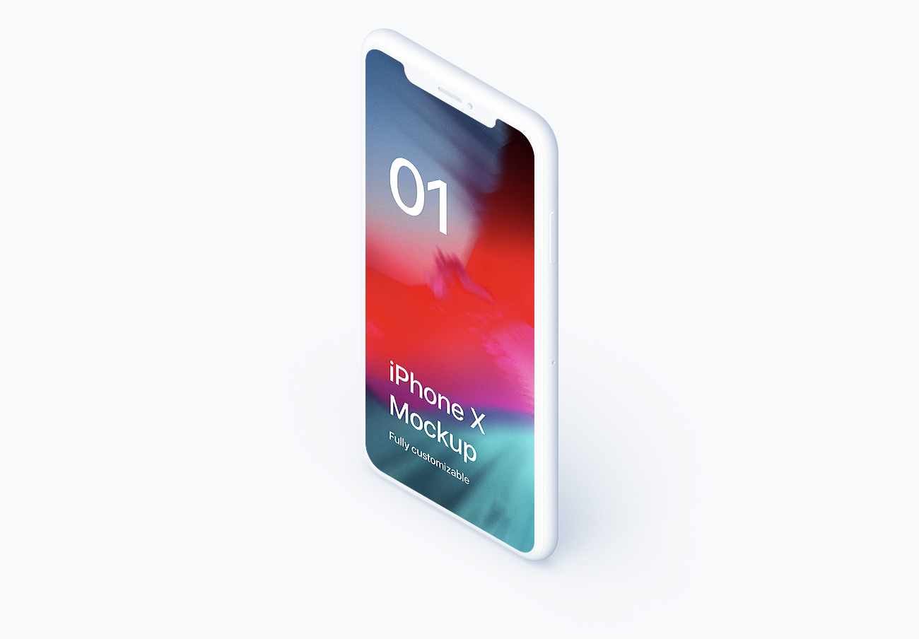 iPhone X Clay Isometric Stand