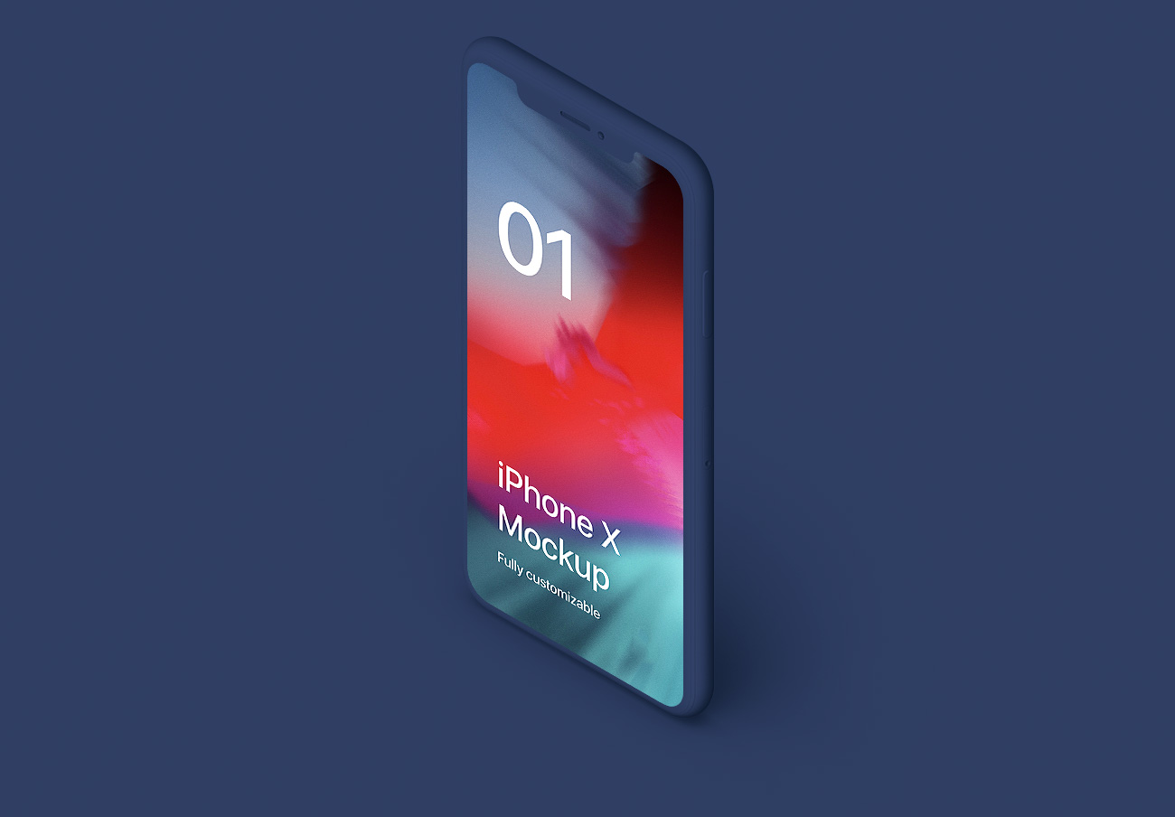 iPhone X Clay Isometric Stand