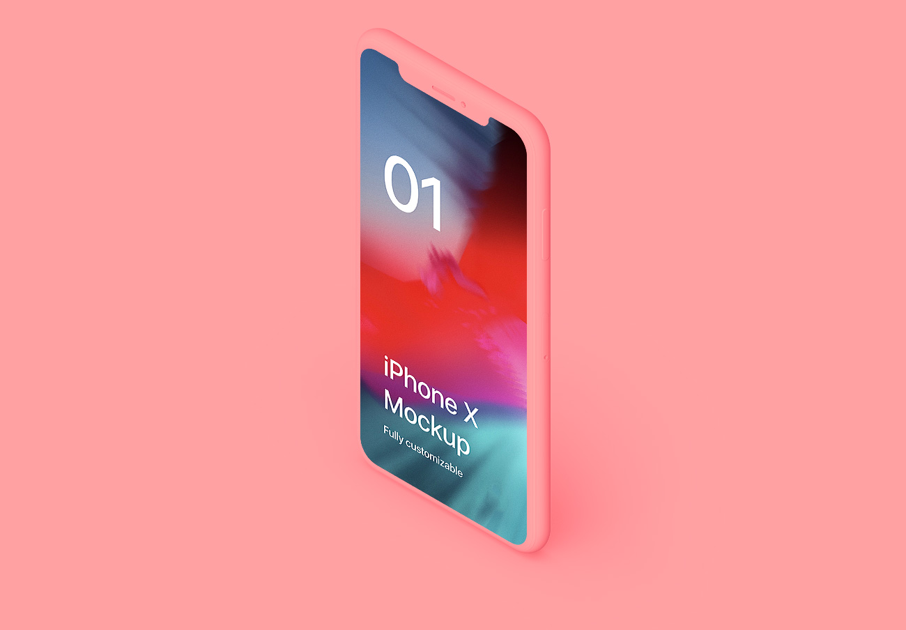 iPhone X Clay Isometric Stand