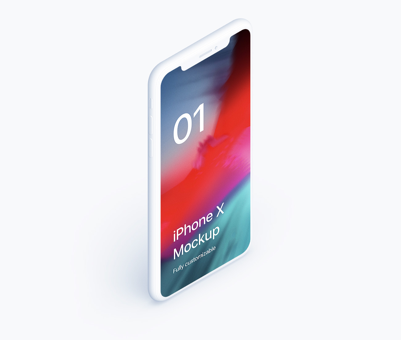 iPhone X Clay Isometric Stand