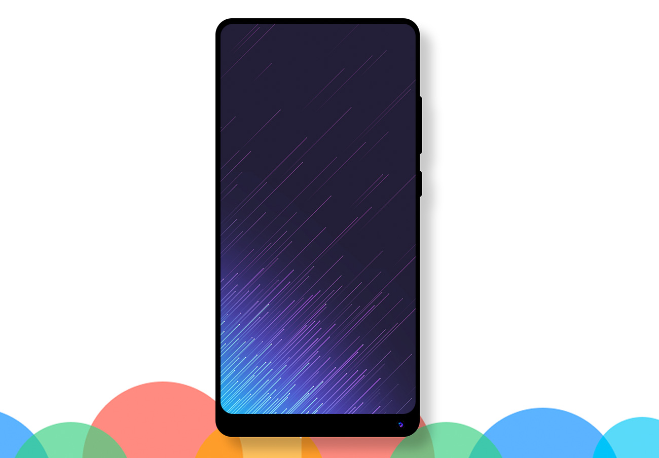 小米手机样机贴图展示PSD模版 Xiaomi Mi Mix