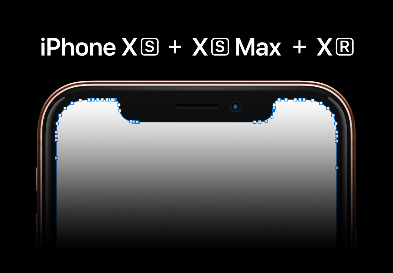 超清苹果手机样机贴图模型 iPhone XS + XS Ma