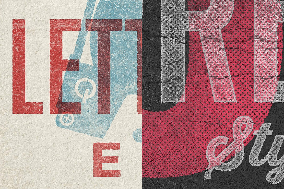 经典的文字背景纹理 Vintage Letterpress