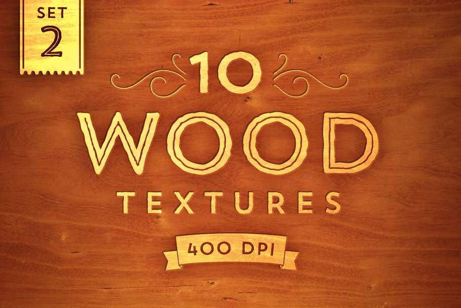 10个木纹背景纹理素材 10 Wood Textures –