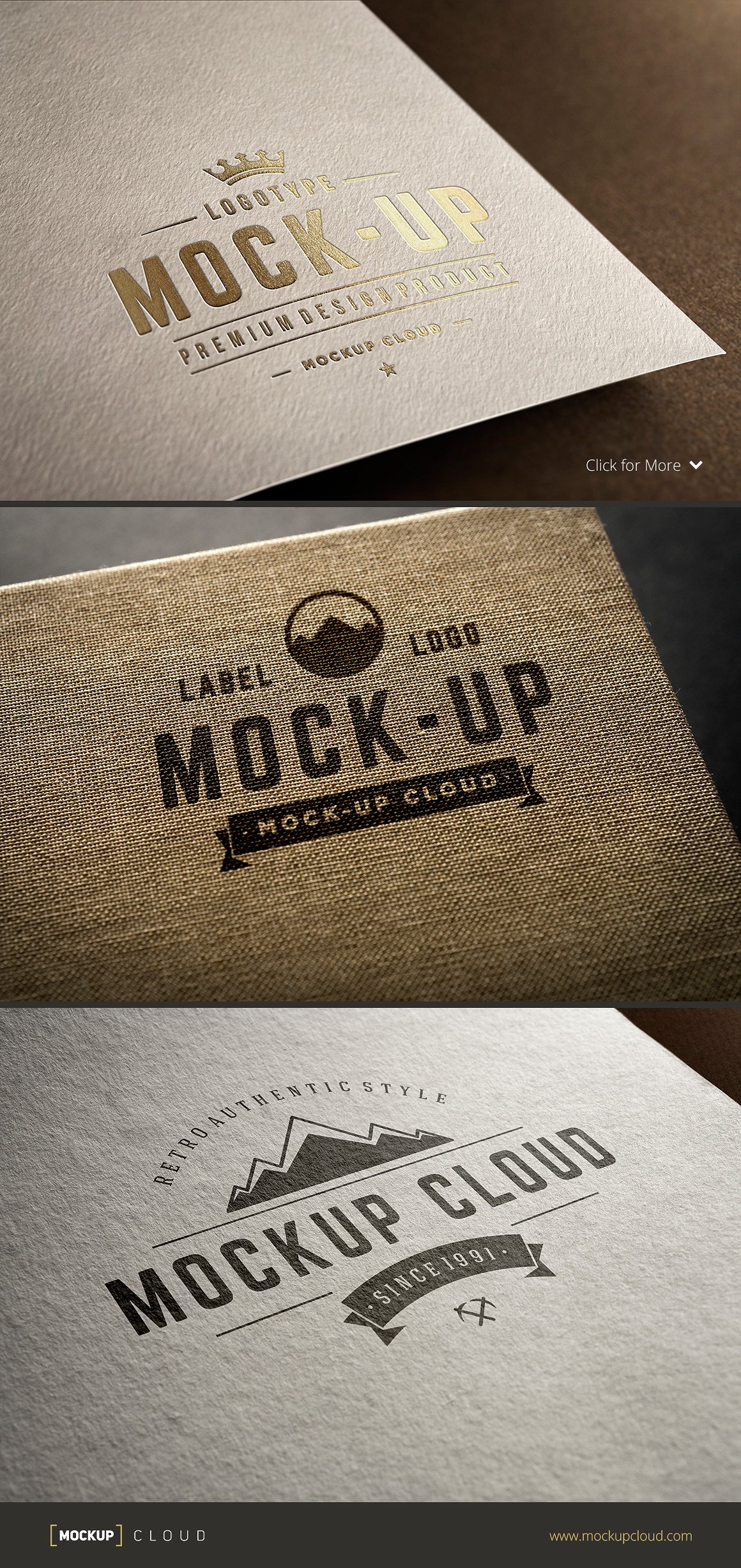 Logo设计纸张印刷展示样机 Logo Mock-Up Se