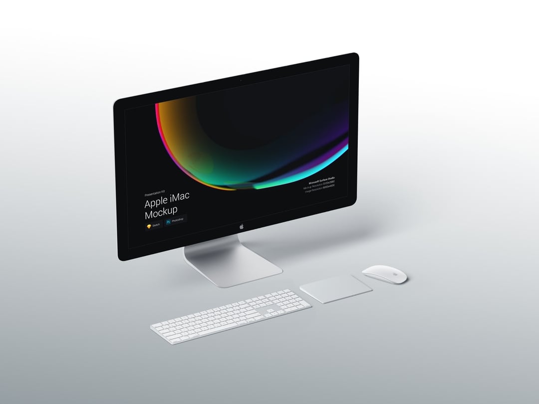 超级主流桌面&移动设备样机系列：iMac &