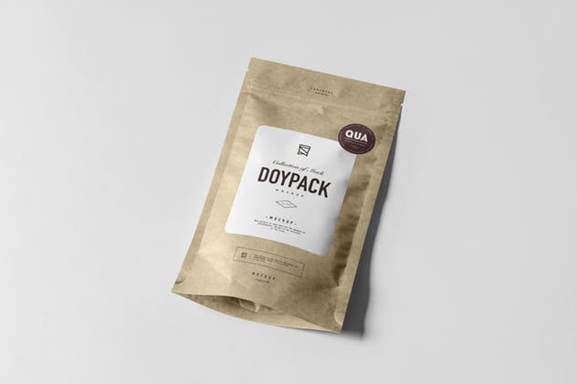 自立吸嘴袋包装样机模板 Doypack Mock-up 3