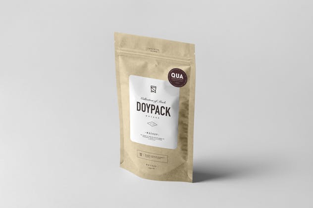 自立吸嘴袋包装样机模板 Doypack Mock-up 3