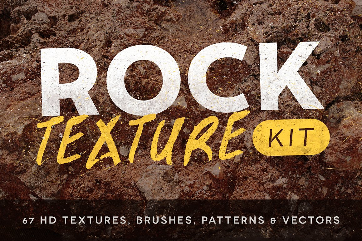 石头质感的无缝背景纹理素材 Rock Texture Kit