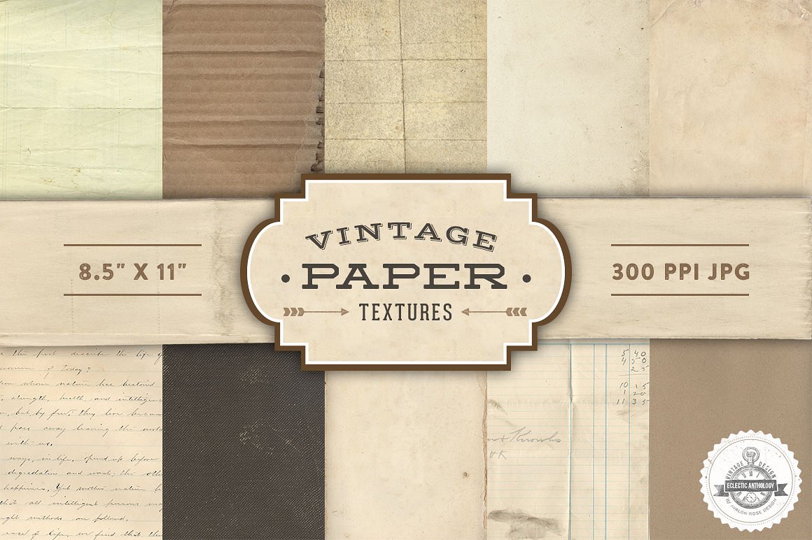 复古纸张纹理设计背景Vintage Paper Textur