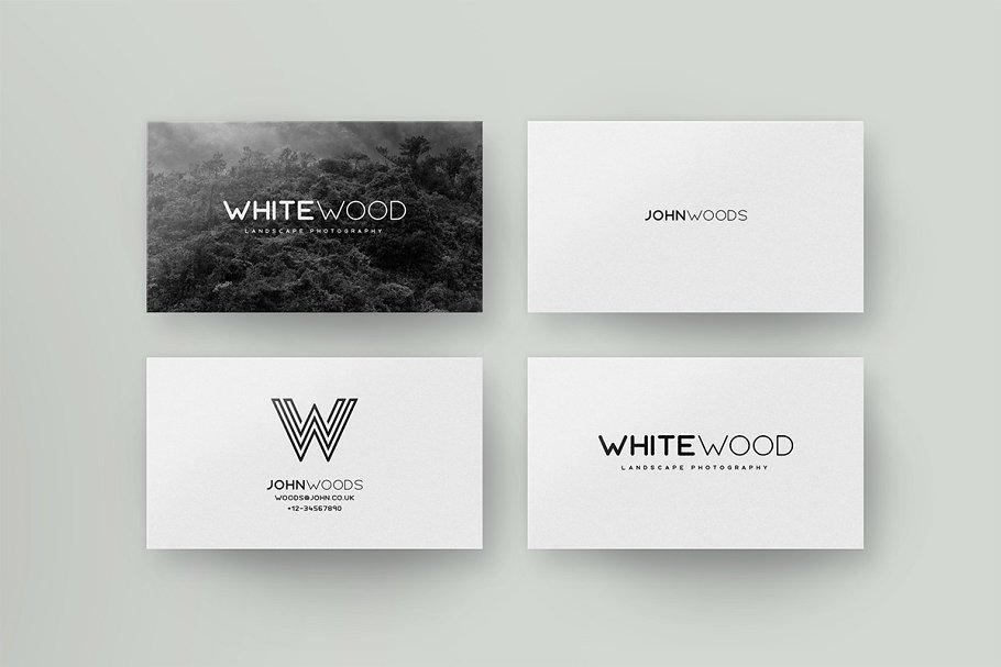 简约明信片贺卡样机 Minimal Card Mockups