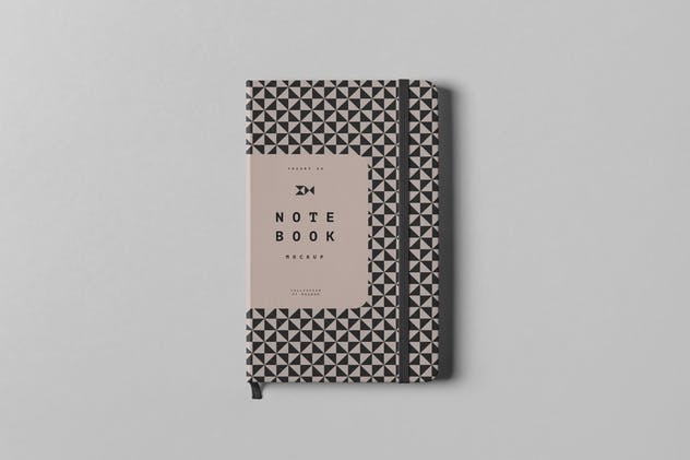 记事本笔记本样机模板 Notebook Mock-up
