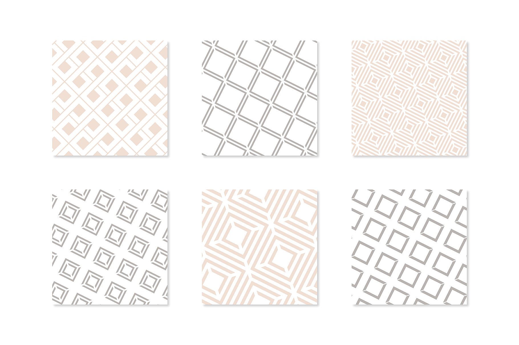 几何图案无缝背景Bold Seamless Patterns