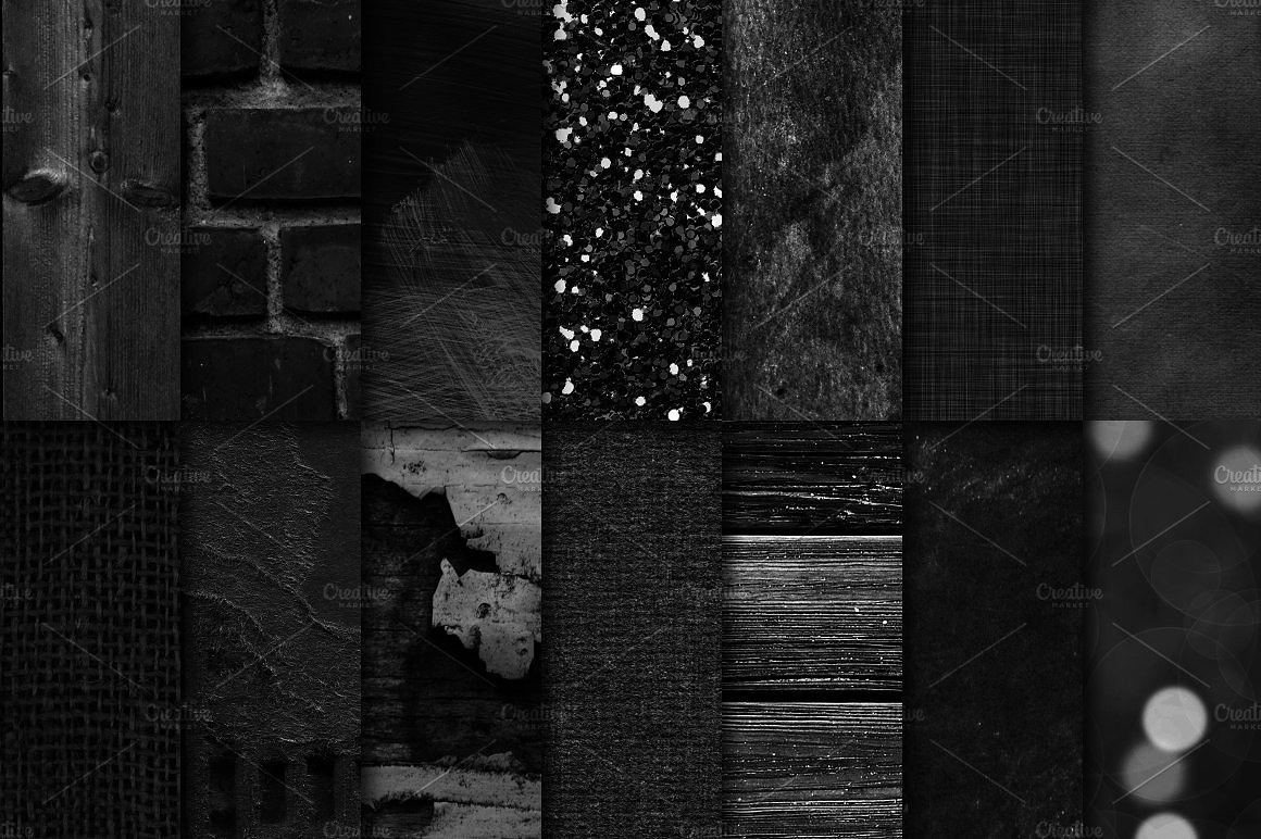 黑色的木纹背景纹理素材 Black Texture Samp