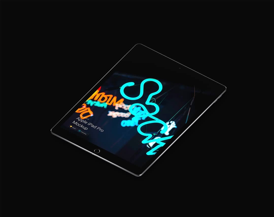 移动设备样机系列：平板电脑iPad Pro样机&场景