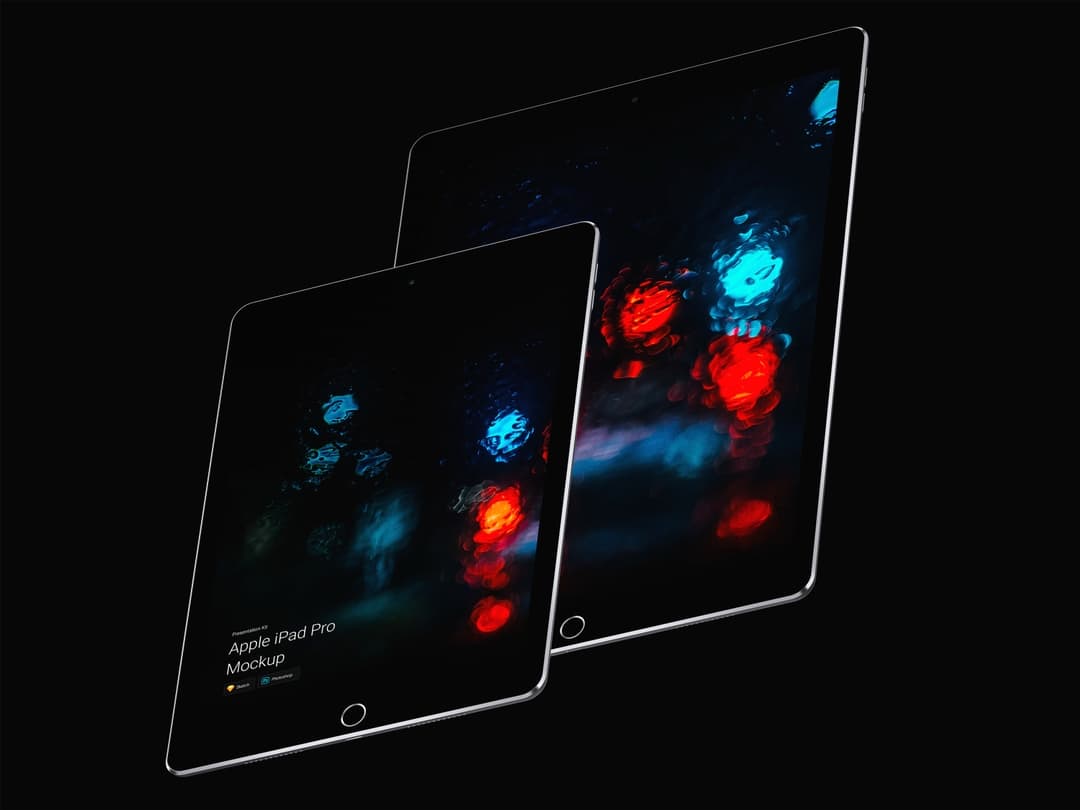 移动设备样机系列：平板电脑iPad Pro样机&场景