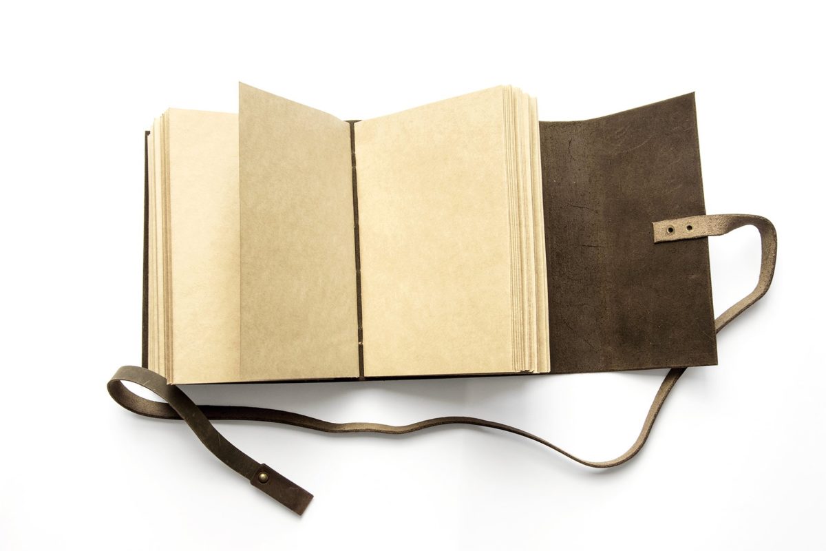 手工皮制封面笔记本设计模板Handmade Notebook