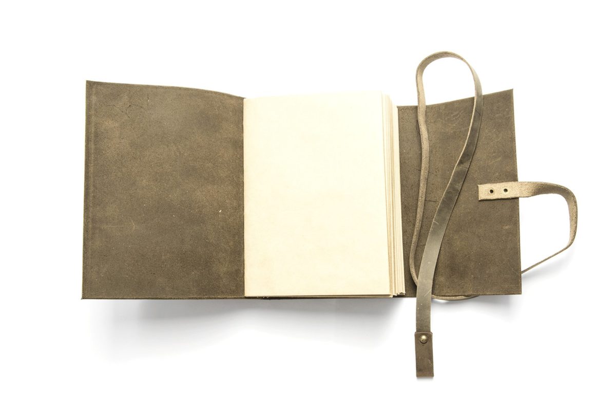 手工皮制封面笔记本设计模板Handmade Notebook