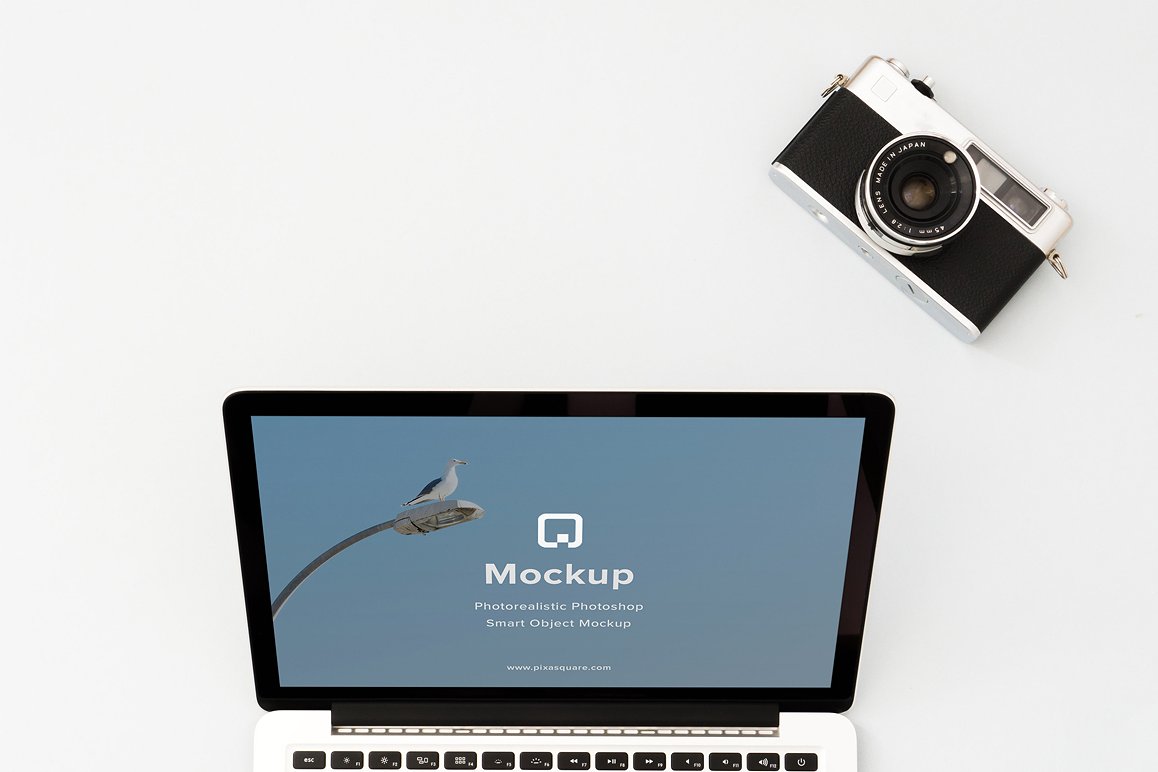 12款苹果笔记本&平板样机模板 Mockup Pac