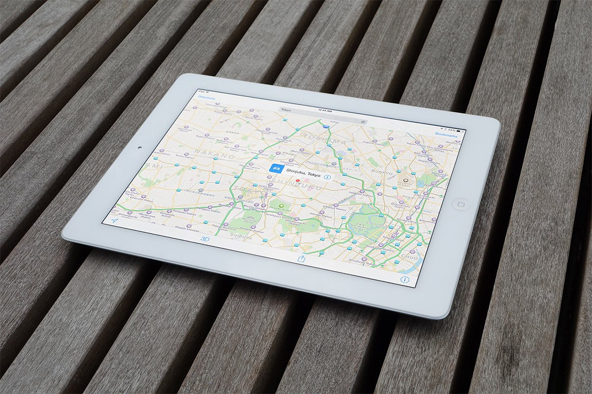 iPad平板电脑贴图样机 Realistic iPad &a