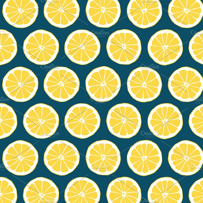 夏季柑橘柠檬元素的背景文莱素材 Summer Citrus